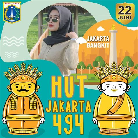 Kumpulan Foto Twibbon Hut Dki Jakarta Gratis Png Yang Keren