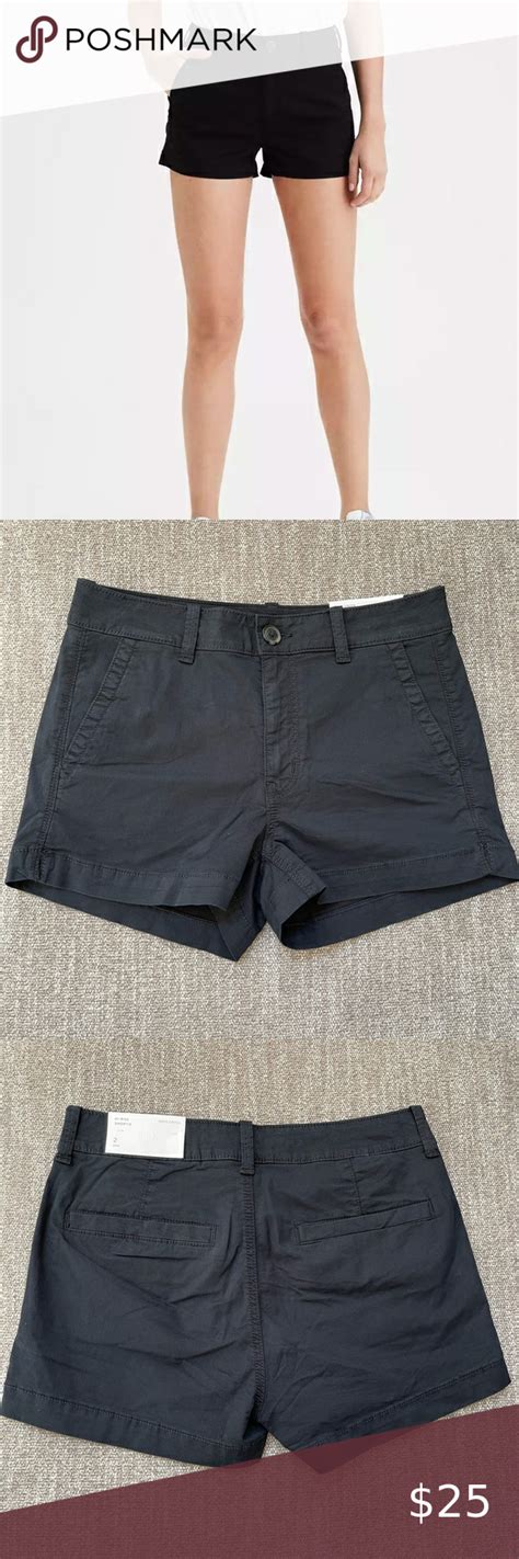 American Eagle Hi Rise Shortie Shorts In Black NWT Clothes Design