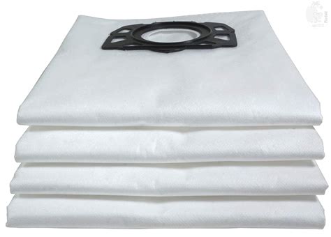 RODAK Fleece Dust Bags Set Of 4 For Karchre Vacuum Cleaner WD4 WD5