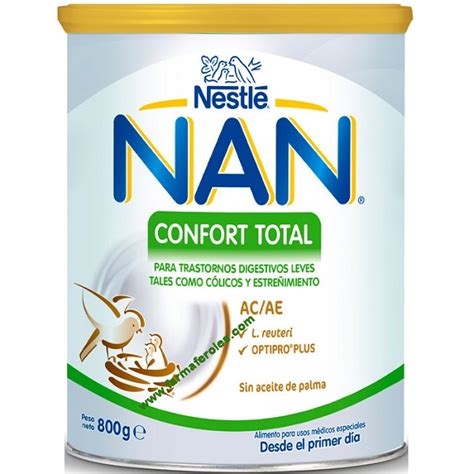 Nestle NAN Confort Total 800g Antes Expert Digest Farmaferoles