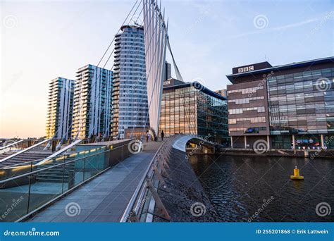 Media City UK in Manchester at Sunset - MANCHESTER, UK - AUGUST 15 ...