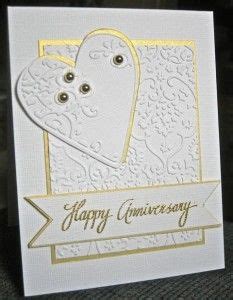 1000+ images about Handmade Anniversary cards on Pinterest | Handmade ...