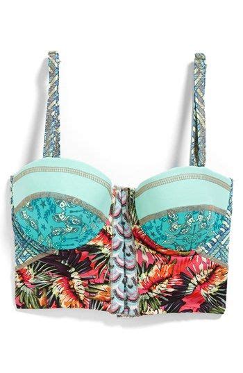 Maaji Cockatoo Peekaboo Underwire Bustier Bikini Top Nordstrom