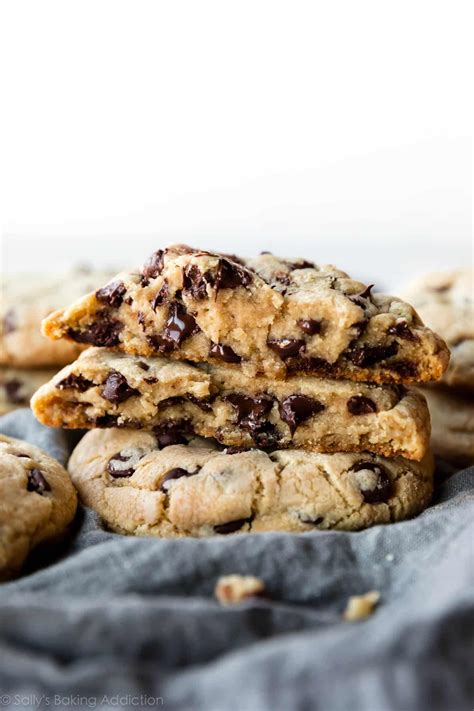 6 Giant Chocolate Chip Cookies No Chilling Sallys Baking Addiction