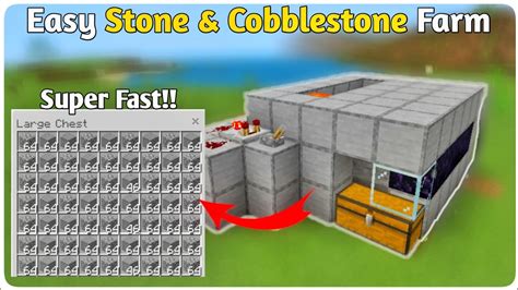 Easiest 1 19 Automatic Stone And Cobblestone Farm Tutorial In Minecraft