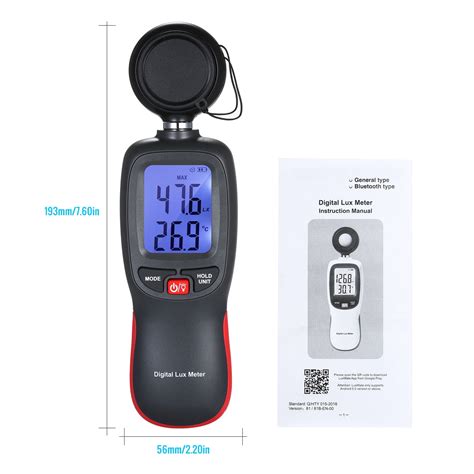 Nebublu Luminometer Digital Lux Meter Handheld Illuminometer Photometer