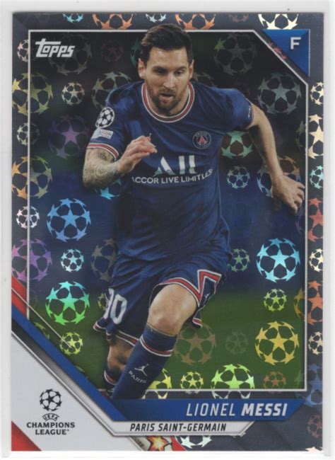 Topps Uefa Champions League Starball Foil Lionel Messi Nm Mt