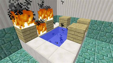 Minecraft Jp マインクラフト 湯気の出るお風呂の作り方