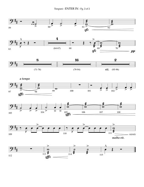 Enter In Choral Anthem Satb Timpani Sheet Music Pdf Lifeway Choral