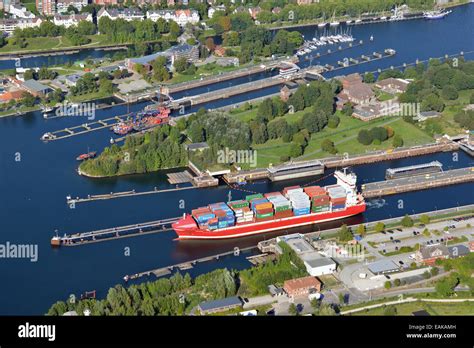 Schleusen Kiel Holtenau N Rdlichen Ende Des Nord Ostsee Kanals Nord