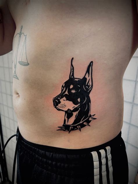 Dobermann Tattoo By Rozsdy