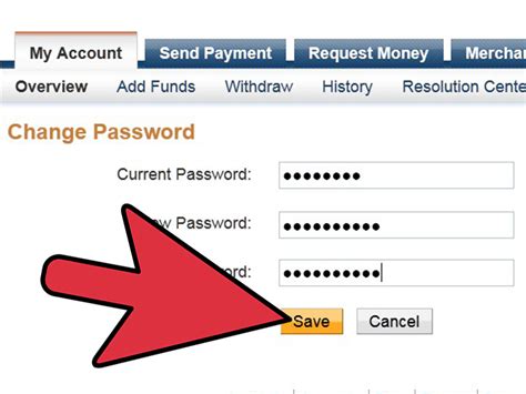 How To Change A Paypal Password Steps With Pictures