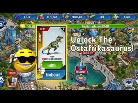 Unlock The Ostafrikasaurus Jurassic World The Game Youtube