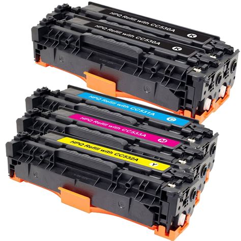 HP CC53XA And Canon 718 Compatible Multipack Toners Black Magenta