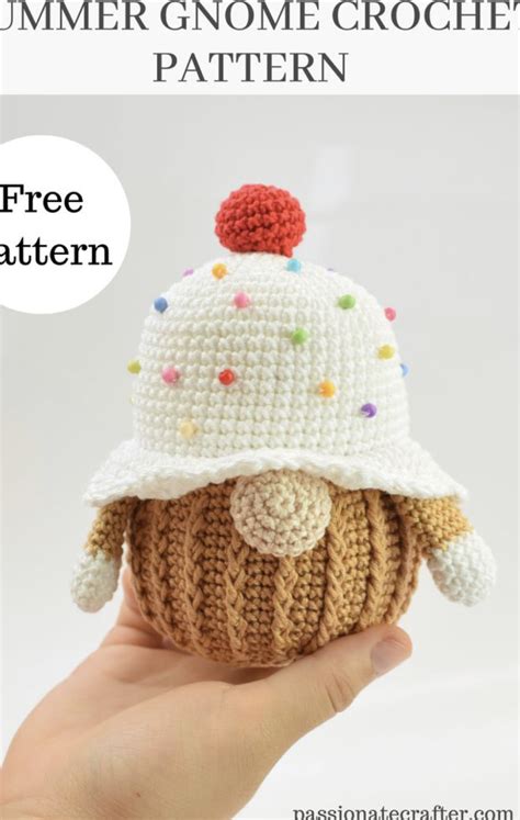 Crochet Cupcake Gnome Free Pattern FREE CROCHET PATTERN Craftorator