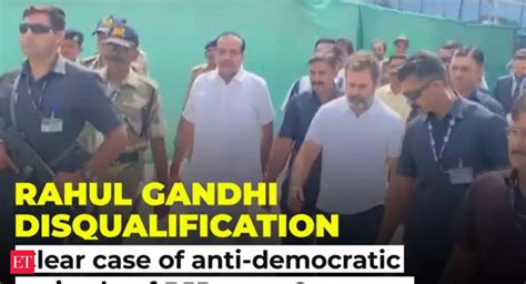 Rahul Gandhi Disqualification News Rahul Gandhi Disqualification Clear Case Of Anti Democratic