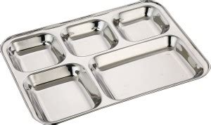 Nakoda Stainless Steel Lunch Dinner Plate Bhojan Thali Mess Tray