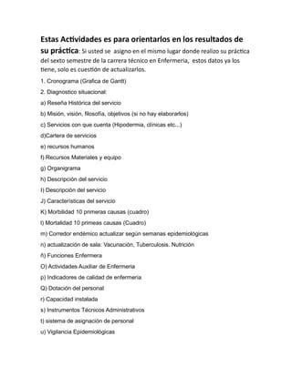 Lineamientos Para El Diagnostico Practica Licenciatrua En Enfermeria Pdf