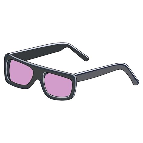 Gafas De Sol Aisladas Sobre Un Fondo Blanco Vector Premium