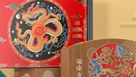 Mooncake Box Visualization for Kinh Do Vietnam on Behance