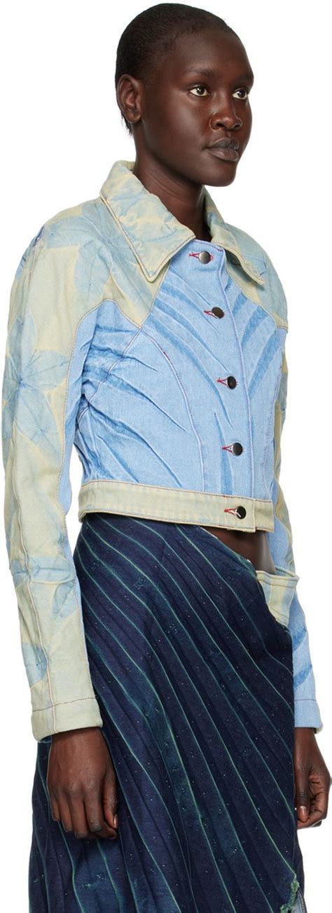 Garment Pleated Non Stretch Organic Cotton Denim Jacket Fading And