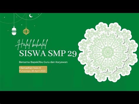 Silaturahmi Siswa Bersama Bapak Ibu Guru Dan Karyawan Smp Negeri