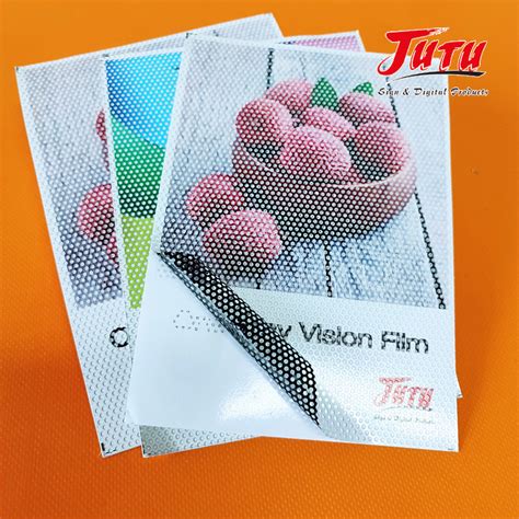 Jutu Non Toxic Window Film One Way Vision Vinyl For Glass Curtain