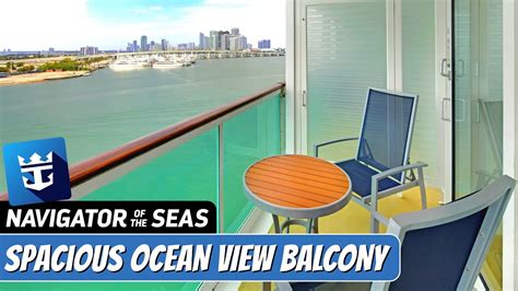 Navigator Of The Seas Spacious Ocean View Stateroom With Balcony Tour