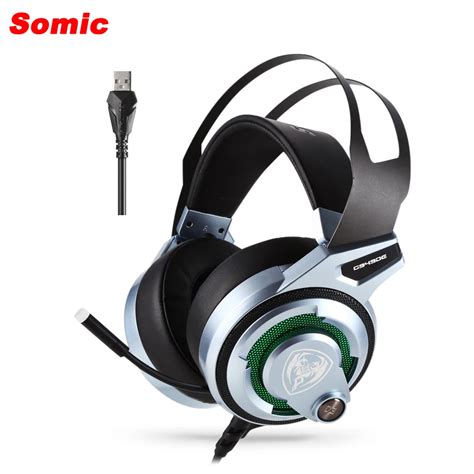 Somic G949 Gaming Headset USB PC Headphones 7 1 Virtual Surround Stereo