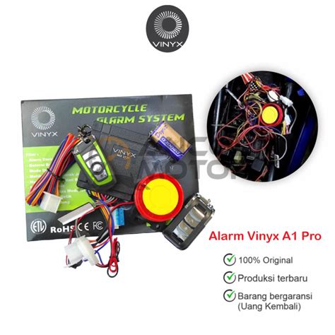 Vinyx Alarm Nine A1 Pro One Way Kunci Remote Motor Stater Jarak Jauh