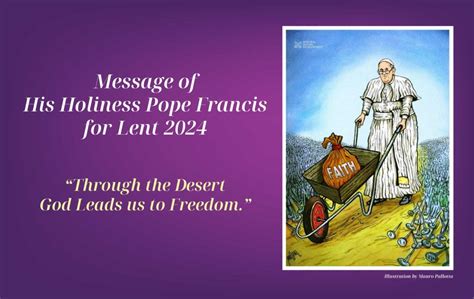 Message Of His Holiness Pope Francis For Lent 2024 RC Diocese Of