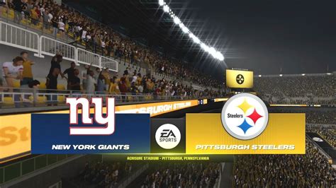 Madden Nfl 24 New York Giants 1 6 Vs Pittsburgh Steelers 5 2 Ps5