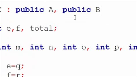 119 Example Of Multiple Inheritance S Constructor In Derived Class In C Hindi Youtube