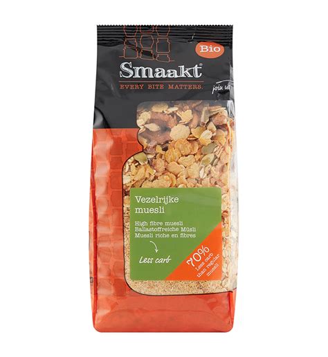 Smaakt High Fibre Muesli Foodshop Bio Biologische Supermarkt De