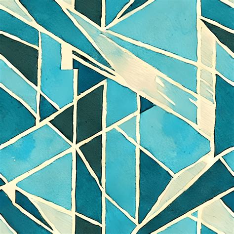 Geometric Vintage Block Painting Art Drawing Illustration Watercolor