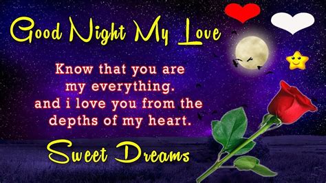 Good Night Message To My Sweetheart Good Night Messages Romantic