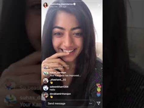 Rashmika Mandanna Hot Videos Rashmika Hot Kiss Video Indian Actress Live Actress Live