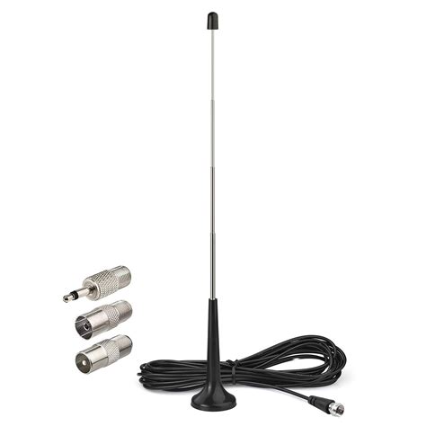 Buy Bingfu Fm Dab Radio Antenna Telescopic Indoor Radio Aerial 75 Ohm F