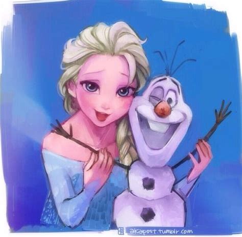 Elsa X Olaf Disney Art Disney Elsa Frozen Art