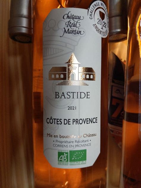 2021 Château Réal Martin Côtes de Provence Rosé France Provence