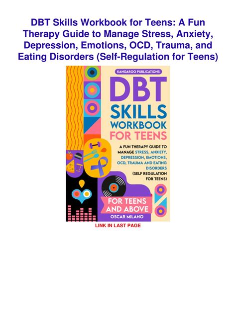 PPT READ PDF DBT Skills Workbook For Teens A Fun Therapy Guide To