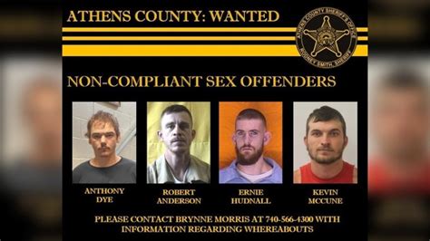 Sheriffs Office Searching For Non Compliant Sex Offenders In Athens