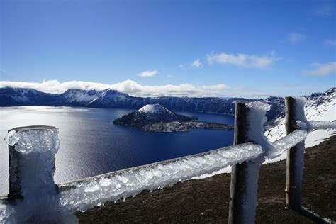 Winter Comes To Crater Lake N P I Was Camping Near Crater Lake N P On