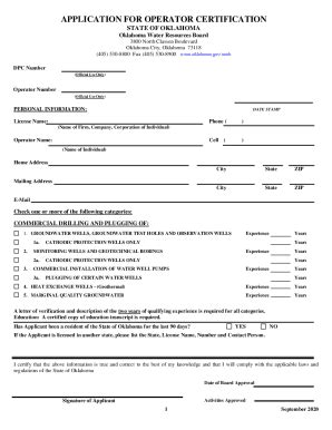 Fillable Online Application And Instructions For Filing A Drilling Pump