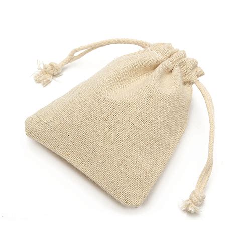 30pcs Natural Linen Pouch Burlap Jute Sack Jewelry Pouch Drawstring