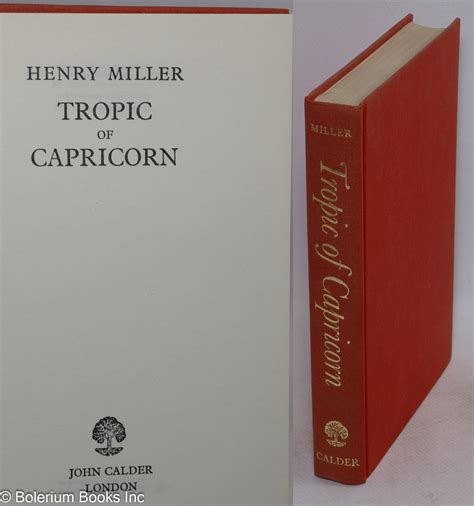 Tropic Of Capricorn Henry Miller