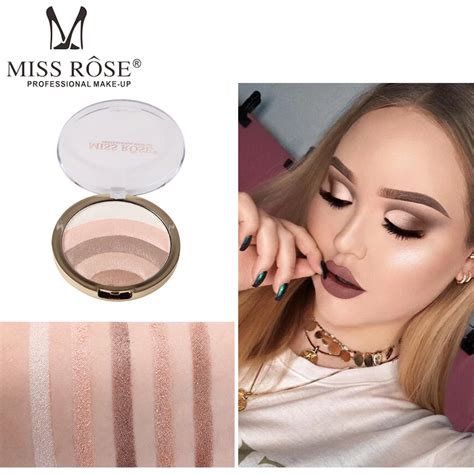 Buy Miss Rose 10 Colors Rainbow Highlighter Bronzer Face Powder Iluminador Glow