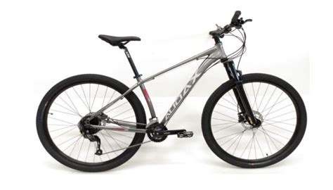 BICICLETA MTB AUDAX HAVOK NX 17 A 29 CINZA PRATA CINZA MET PRATA