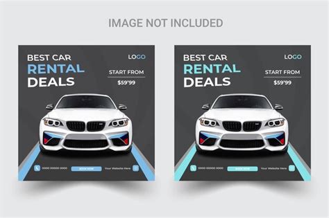 Premium Vector Vector Corporate Car Social Media Post Design Template