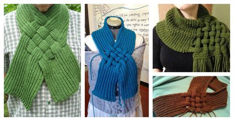 The Celtic Knot Looped Scarf Free Knitting Pattern Is Specially